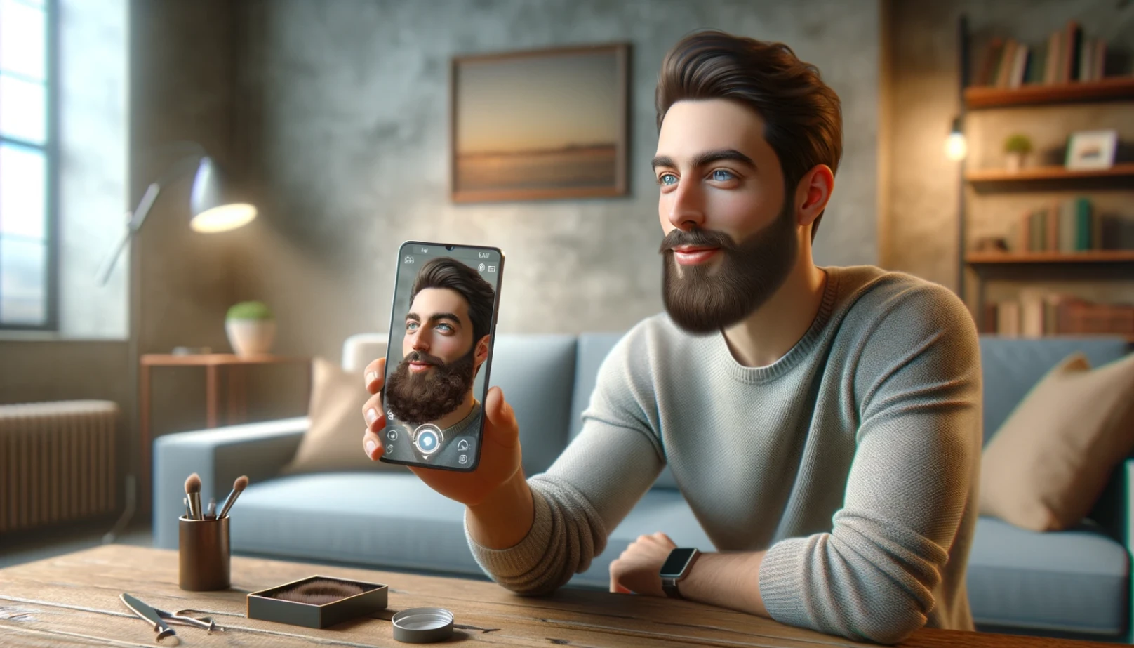 Aplicación que Simula una Barba Bien Afeitada